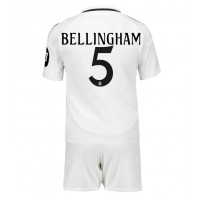 Real Madrid Jude Bellingham #5 Heimtrikotsatz Kinder 2024-25 Kurzarm (+ Kurze Hosen)